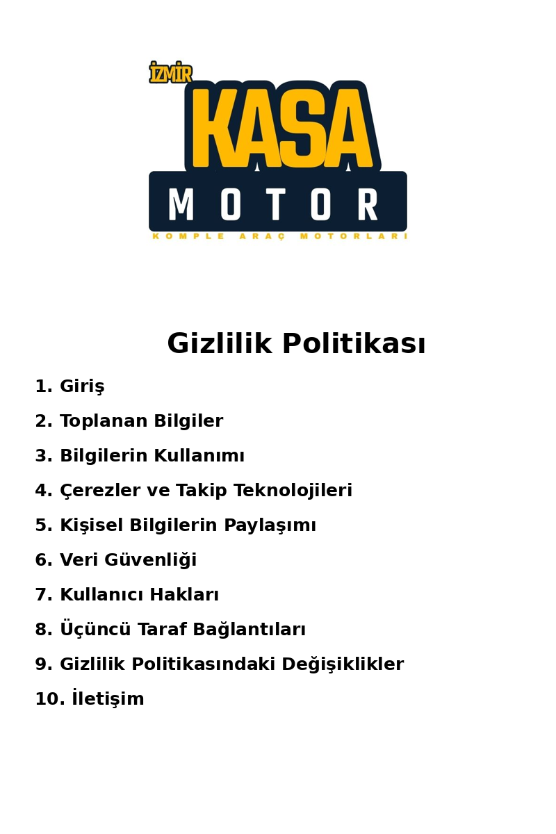 Gizlilik Politikasi